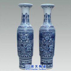 景德鎮落地大花瓶燒制工藝，多作陶瓷禮品用
